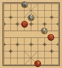 第55局 马高兵巧胜马单象