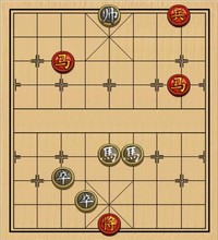 双骑勇斗 红先胜